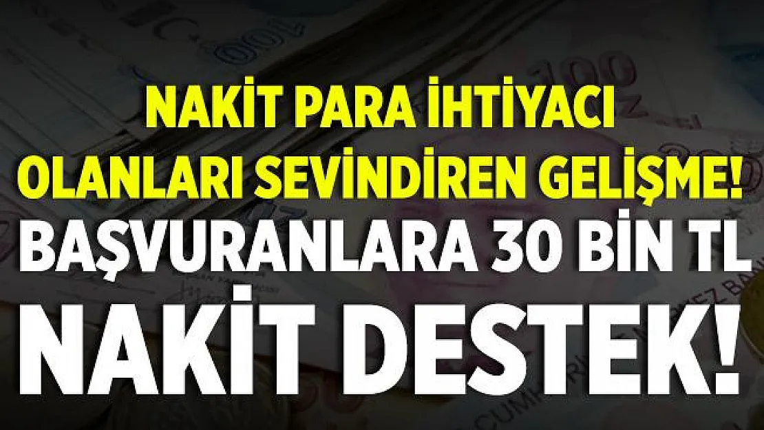 Nakit ihtiyacı olanlara kamu bankasından müjde! Başvuran herkese 30 bin TL'ye varan nakit para desteği! Online başvuru ekranı
