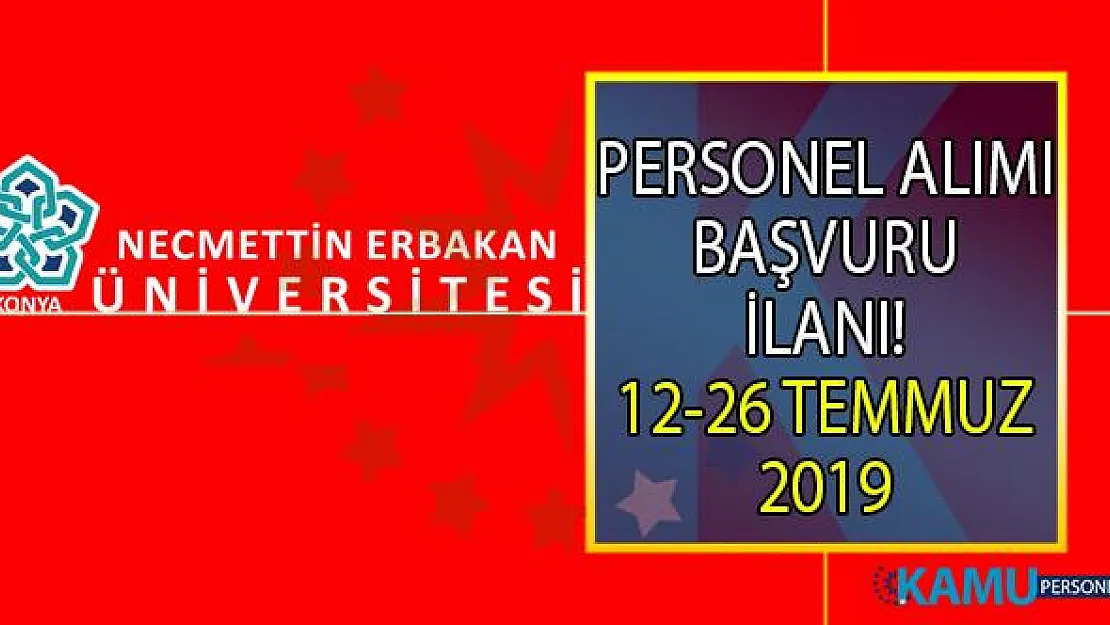 Necmettin Erbakan Üniversitesi 26 temmuza kadar 24 öğretim üyesi alımı yapacaktır!