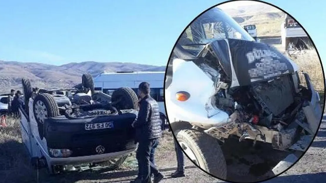 Nevşehir'in Avanos ilçesinde öğretmenleri taşıyan minibüs kaza yaptı!