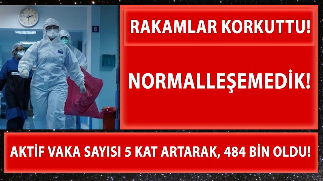 Normalleşme kararından sonra aktif vaka sayısı 5 kat artarak 484 bine ulaştı!