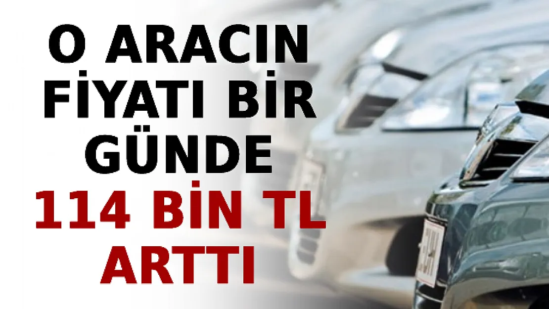 O Aracın Fiyatı Bir Günde 114 Bin TL Arttı! Dün 247 Bin TL'ydi Bugün 361 Bin TL!