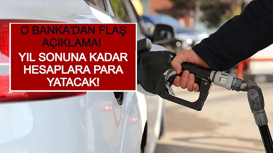 O Banka'dan Flaş Açıklama! Yıl Sonuna Kadar Hesaplara Para Yatacak!