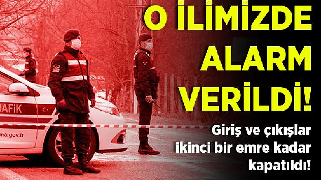 O ilimizde alarm verildi! Bir sokaktaki 27 ev karantina altına alındı!