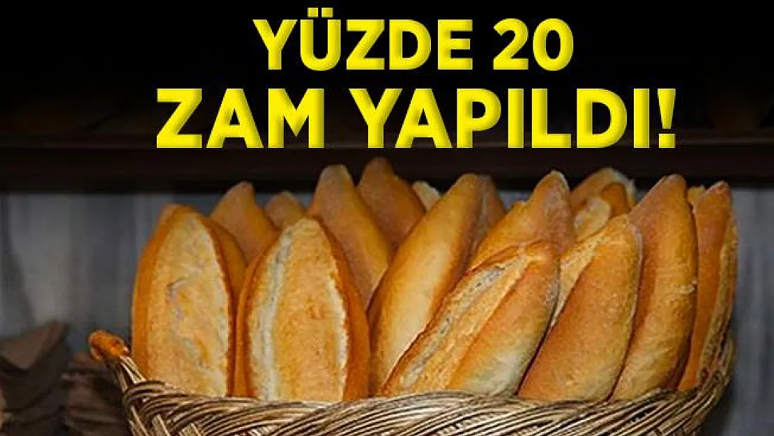 O ilimizde ekmek fiyatlarına yüzde 20 zam yapıldı! Yeni fiyatlar Pazartesi geçerli olacak!