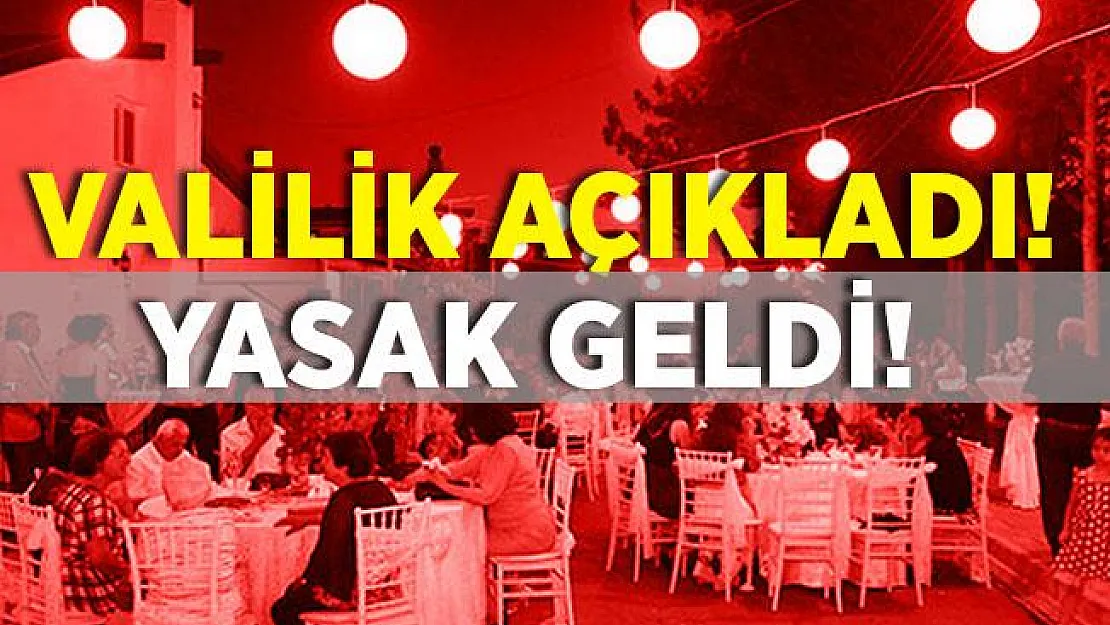 O ilimizde vatandaşlar tedbirlere uymadı! Düğünler yasaklandı!