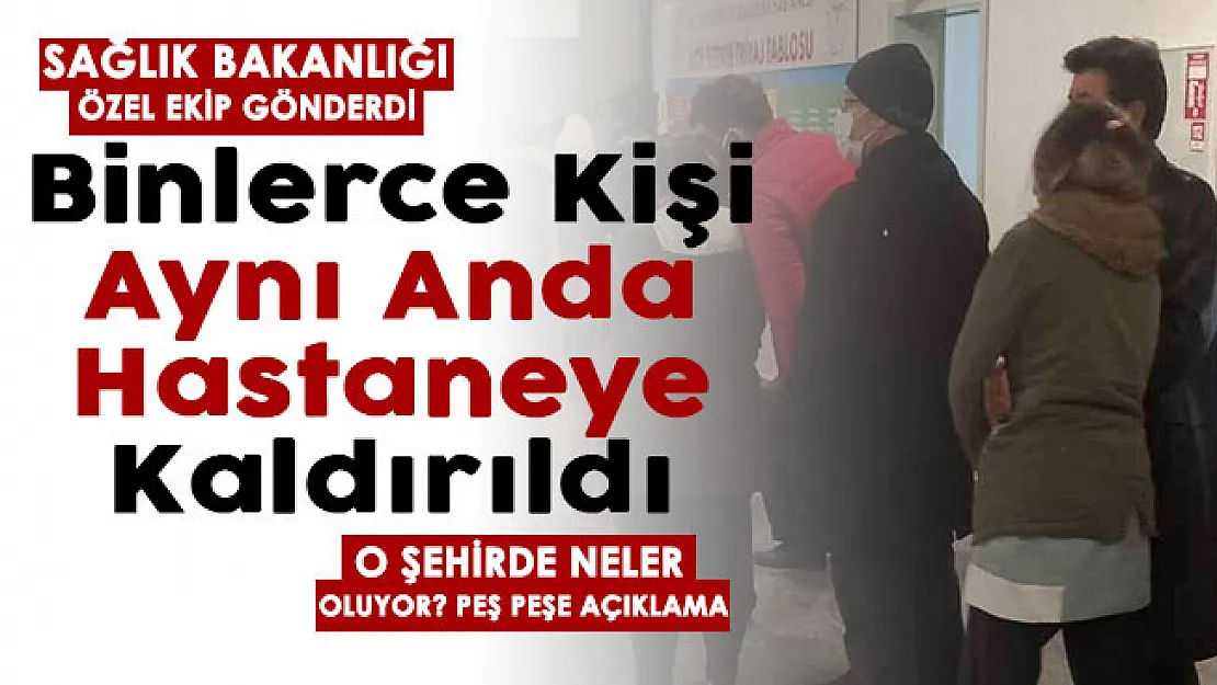 O şehirde binlerce kişi aynı anda hastaneye kaldırıldı! Bakanlık özel ekip sevk etti: Bilecik'te neler oluyor?