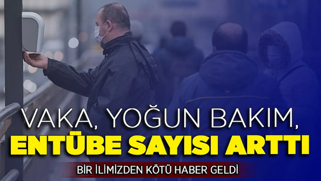 O Şehirde Vaka Sayıları, Yoğun Bakım ve Entübe Sayısı Artıyor