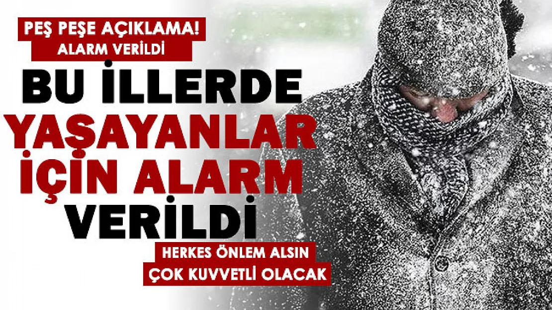 O şehirlerde yaşayanlar için alarm verildi! Yoğun kar yağışı olacak: Hemen önlem alın