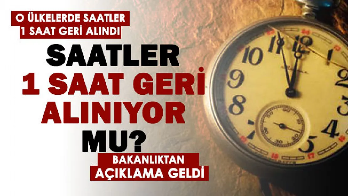 O ülkelerde saatler bir saat geriye alındı: Milyonlarca insan karanlıkta kalkıp işe ve okula gidiyor! Flaş gelişme: Saatler geri mi alınıyor? Türkiye geneli saatler 1 saat geri alınıyor mu?
