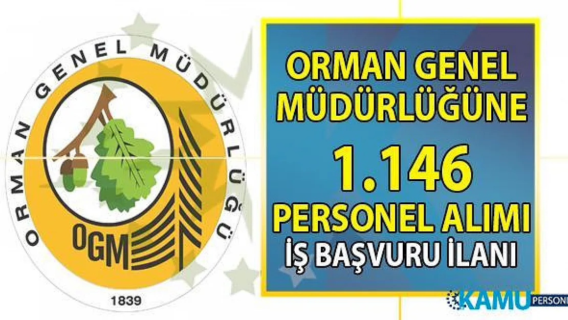 OGM KPSS 60 puan ile Orman Personeli alımı