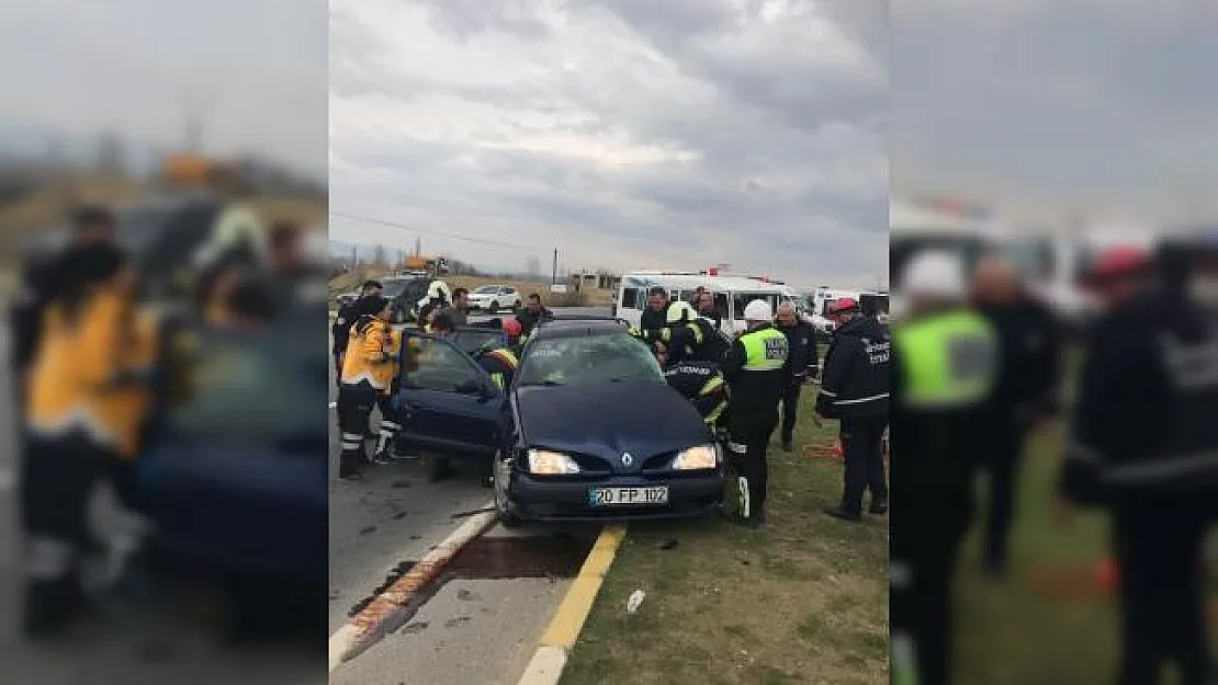 Öğrenci servisi otomobille çarpıştı: 5 yaralı