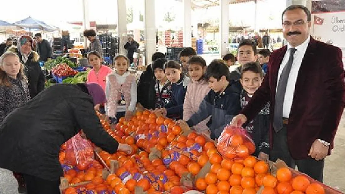 Öğrenciler 1 Ton Portakal Sattı: Kazanılan Para Mehmetçik Vakfına Bağışlandı