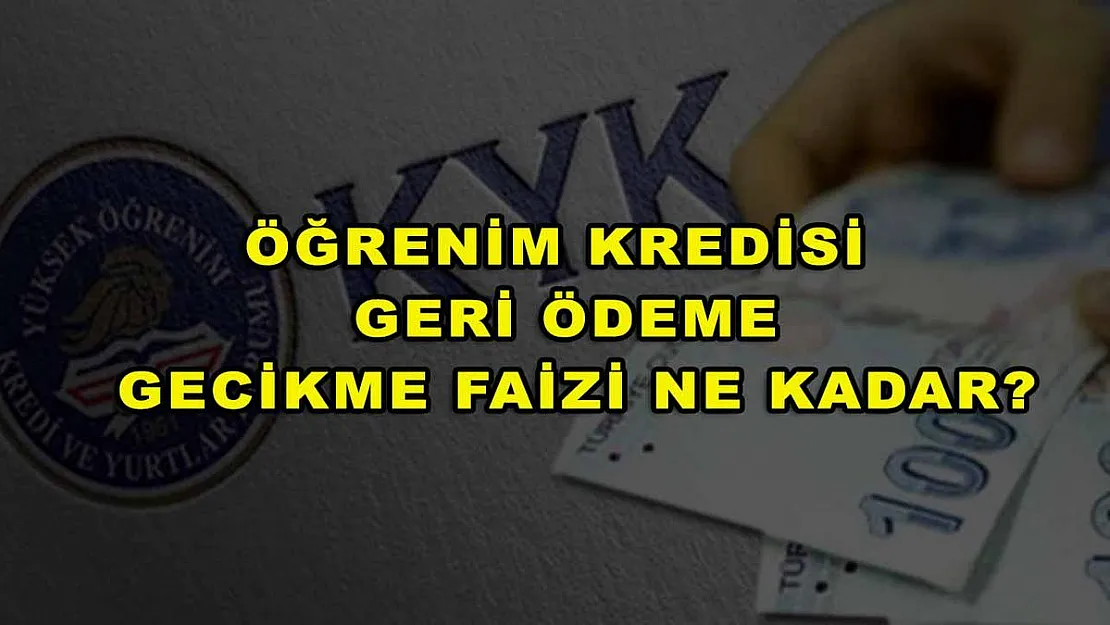 Öğrenim Kredisi Geri Ödeme Gecikme Faizi Ne Kadar?