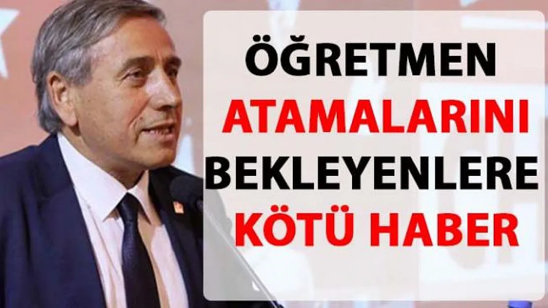 Öğretmen atamalarına bütçeden yeterli pay ayrılmadı