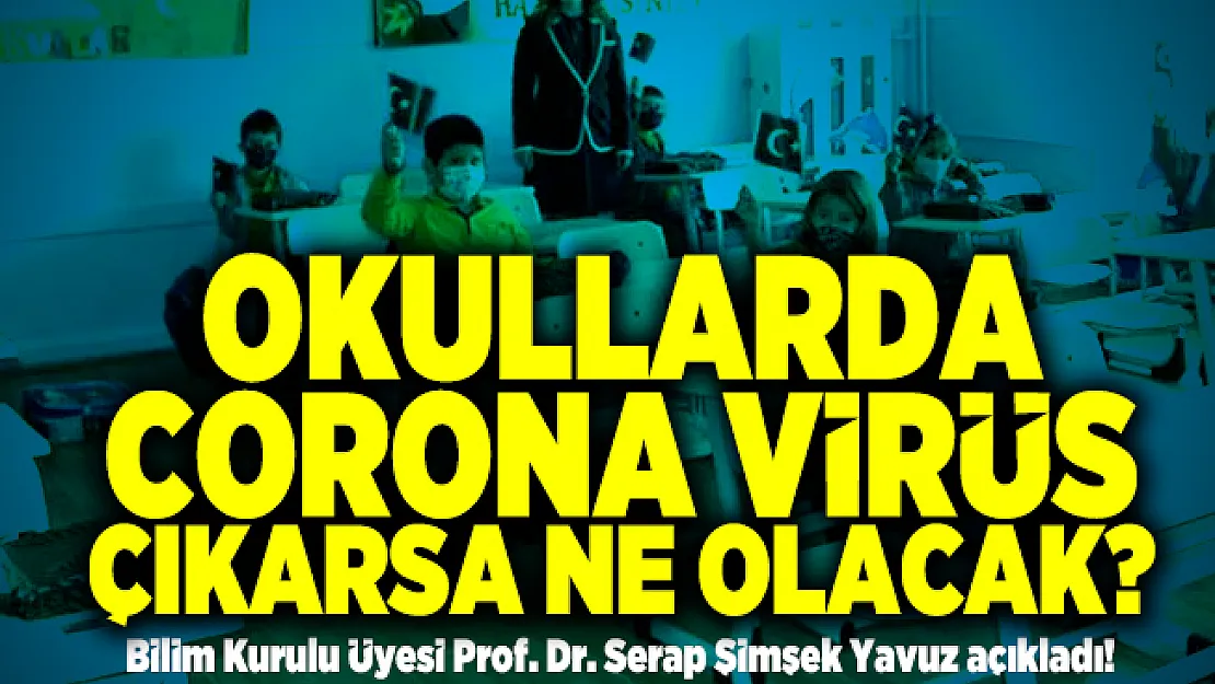 Okullarda corona virüs çıkması durumunda yapılacakları Bilim Kurulu Üyesi Prof. Dr. Serap Şimşek Yavuz açıkladı!