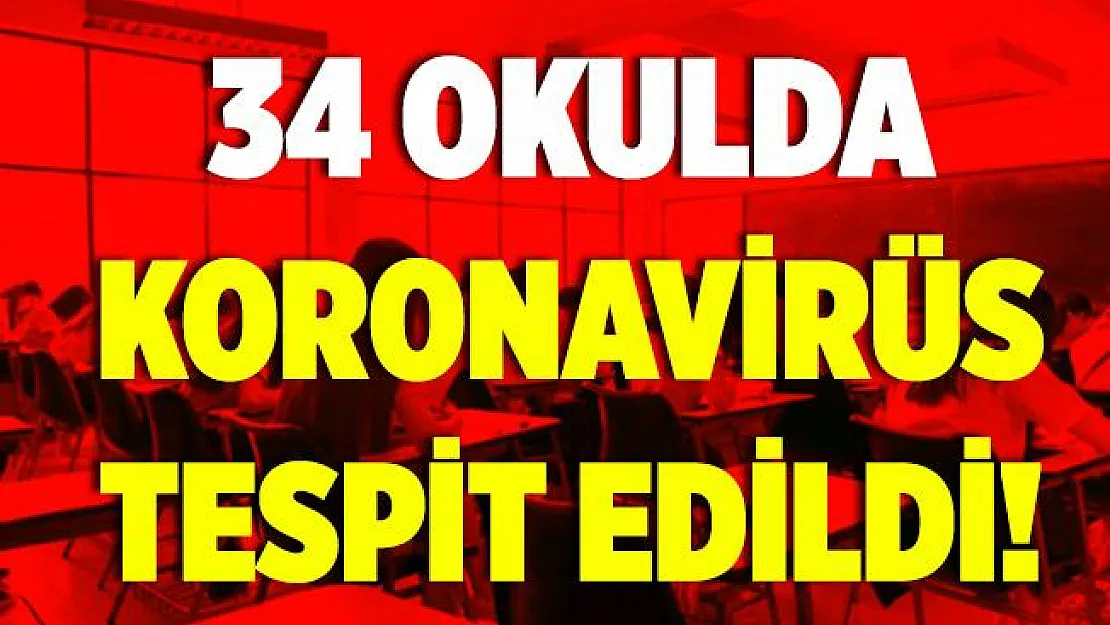 Okullarda yüz yüze eğitimin başlamasına çok az bir zaman kala 34 okulda koronavirüs tespit edildi! İşte virüsün tespit edildiği okulların tam listesi!