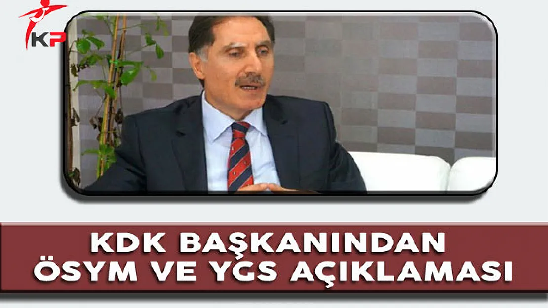 Ombudsman Şeref Malkoç'tan 'ÖSYM'nin 15 Dakika Kuralı' Açıklaması