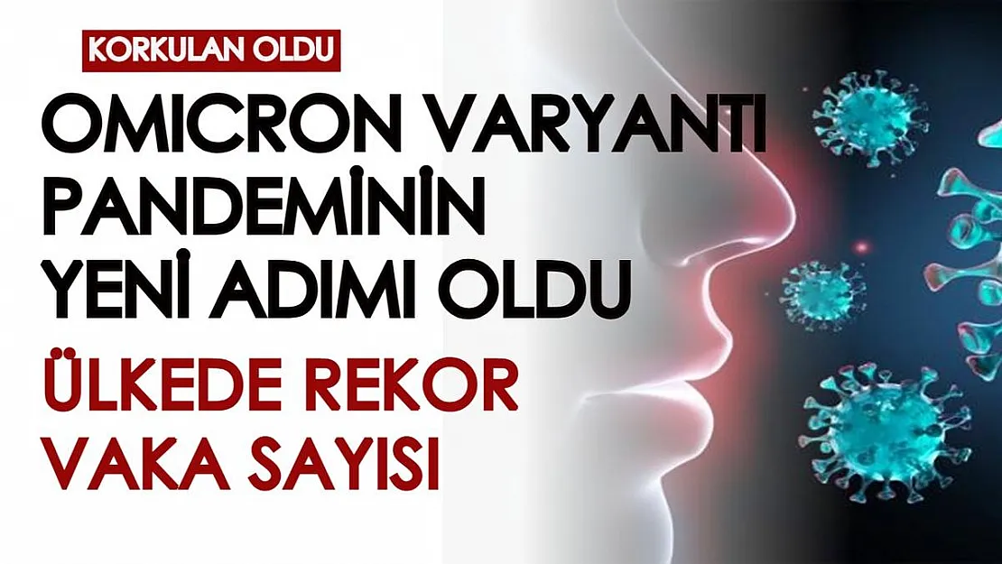 Omicron varyantı pandeminin yeni adımı haline geldi! Ülkede vaka sayıları rekor seviyeye ulaştı