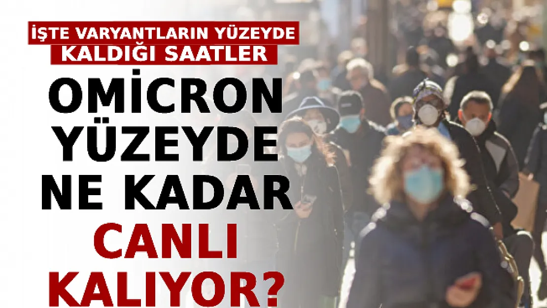 Omicron Yüzeyde Ne Kadar Canlı Kalıyor? İşte Varyantların Yüzeyde Kaldığı Saatler
