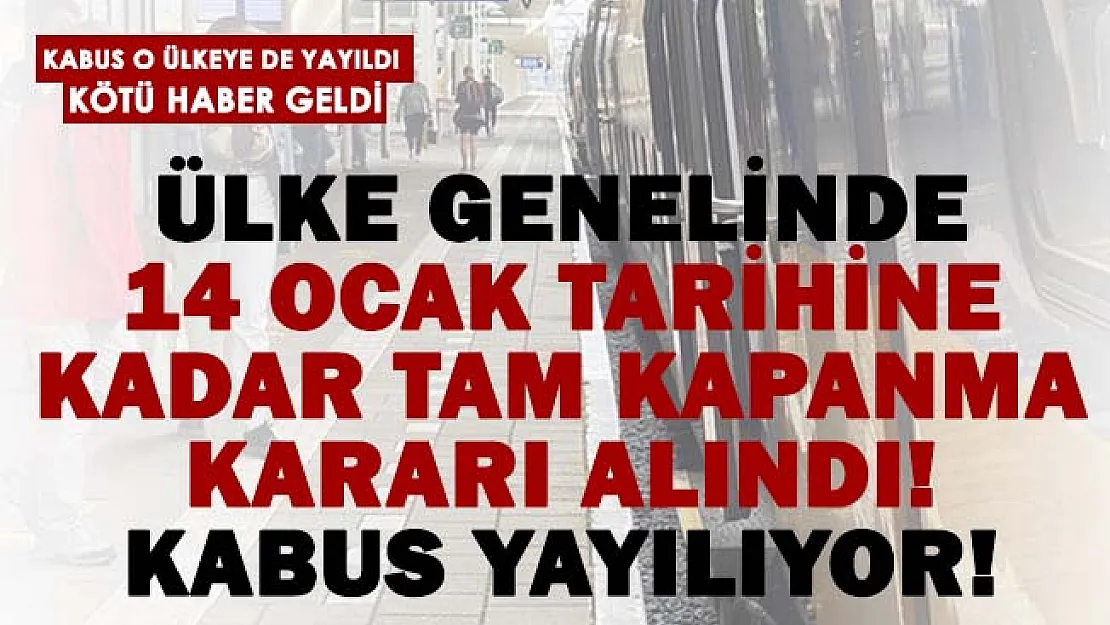 Omicron yüzünden o ülkede okullar, üniversiteler ve zorunlu olmayan tüm mağazaların 14 Ocak'a kadar kapatıldı!
