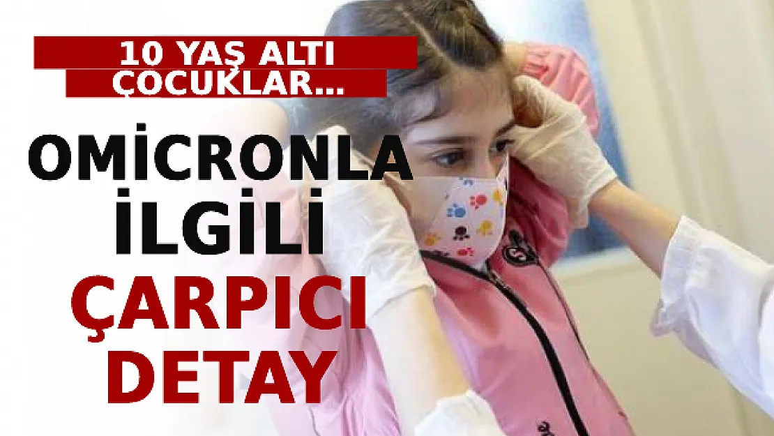 Omicronla İlgili Çarpıcı Detay Ortaya Çıktı! 10 Yaş Altı Çocuklar…