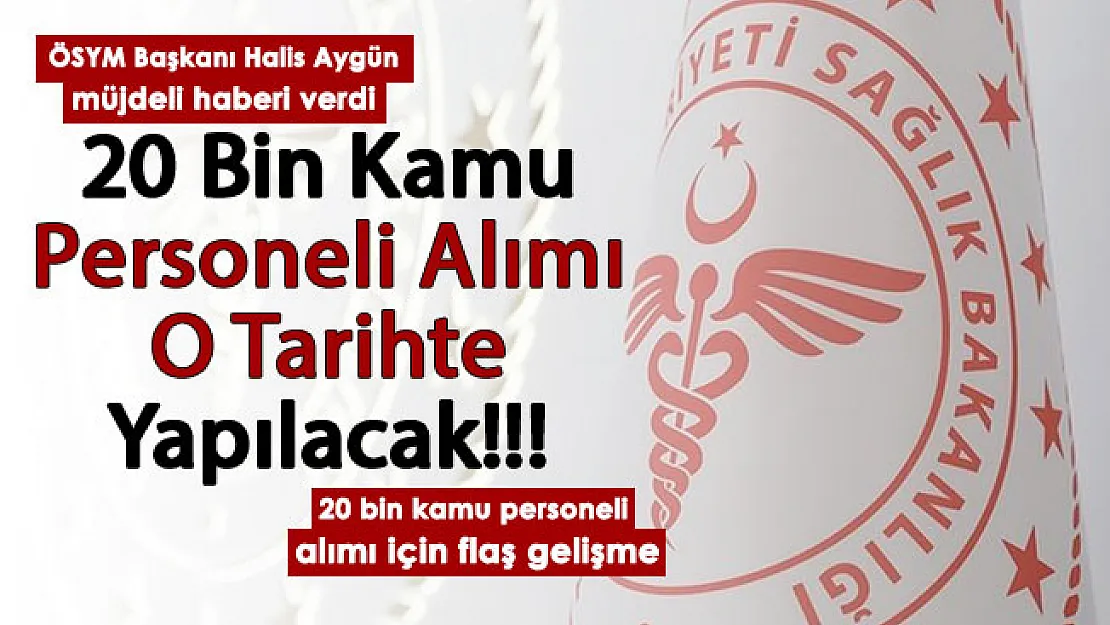Onbinlerce kişiye müjdeli haber! ÖSYM Başkanı Aygün resmen duyurdu: 20 bin kamu personeli alımı o tarihte başlıyor