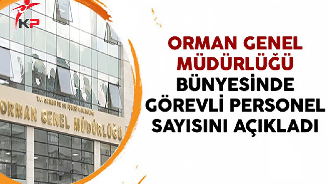 Orman Genel Müdürlüğü Bünyesinde Görevli Personel Sayısını Açıkladı