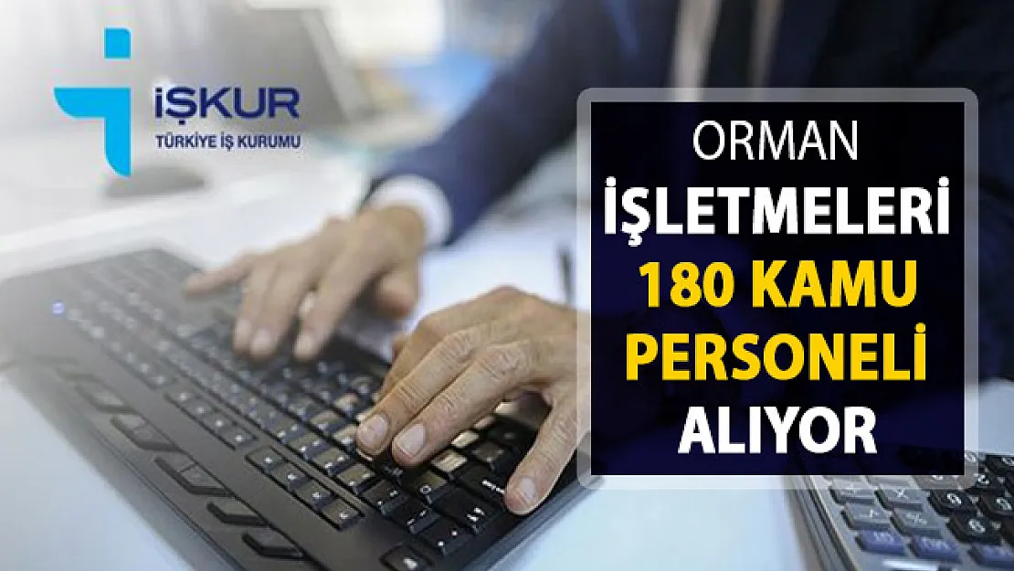 Orman İşletmeleri İŞKUR İle 180 Personel Alacak