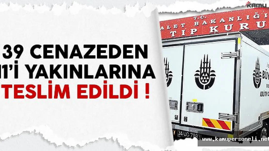 Ortaköy'deki saldırı sonrası 39 cenazeden 11'i yakınlarına teslim edildi
