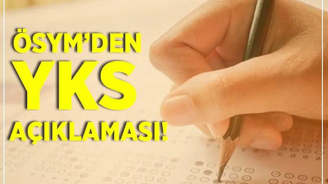 ÖSYM Başkanı Aygün'den son dakika YKS açıklaması!