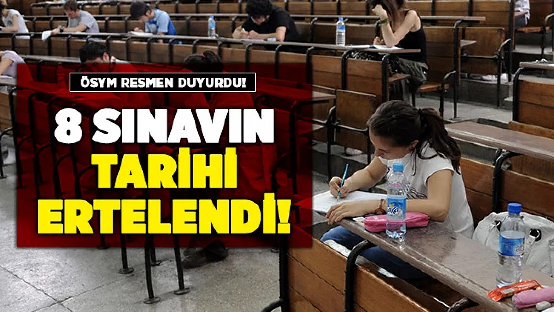 ÖSYM resmen duyurdu: ALES, DHBT, YÖKDİL, DİB ve 4 sınav daha ertelendi!