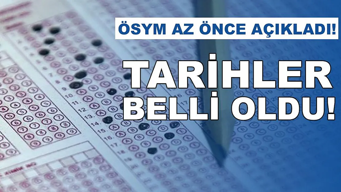 ÖSYM sınav takvimi 2021 açıklandı! ÖSYM 2021 yılı sınav takvimi!