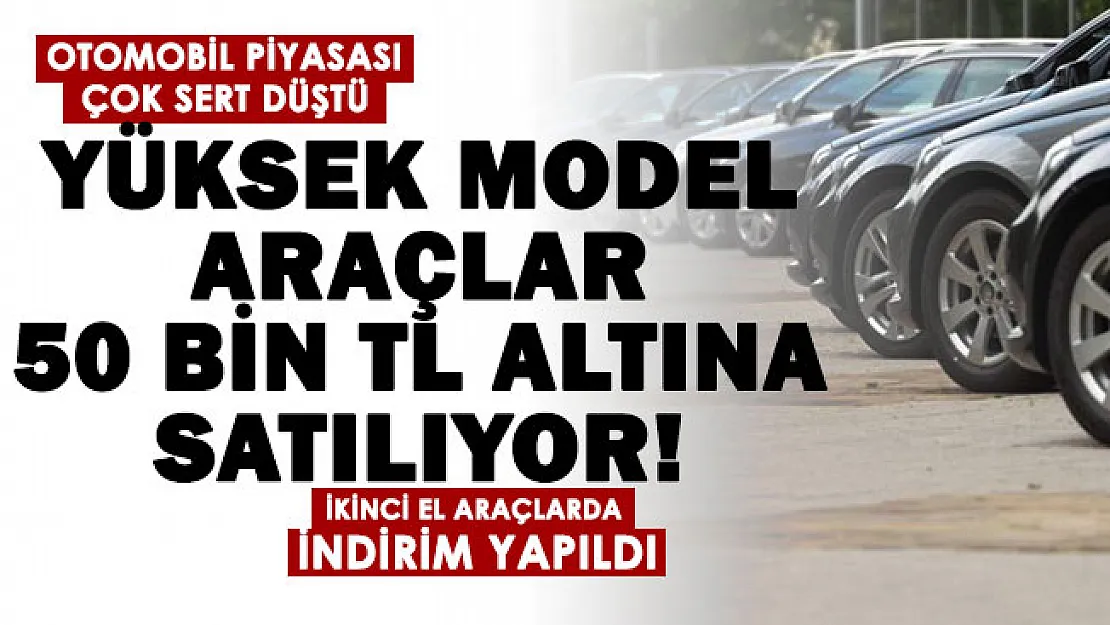 Otomobil piyasası sert düştü: İkinci el otomobil fiyatlarında indirim yapıldı: Yüksek model Fiat, Mitsubishi, Dacia gibi markalar 50 bin TL altına satılıyor