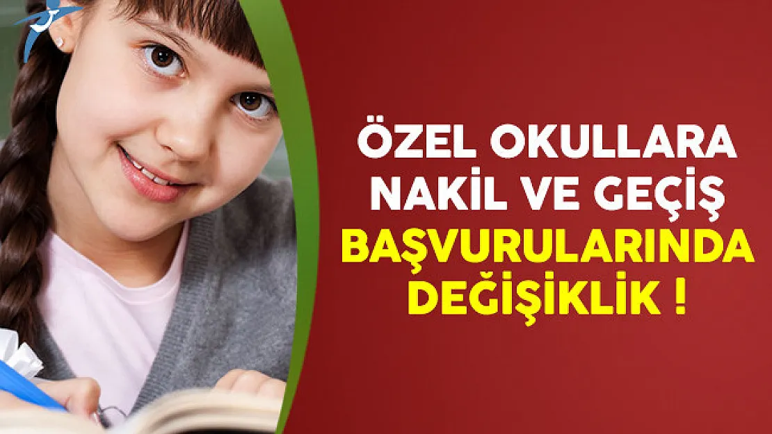 Özel okullara nakil ve geçiş başvuruları istenildiği zaman yapılacak