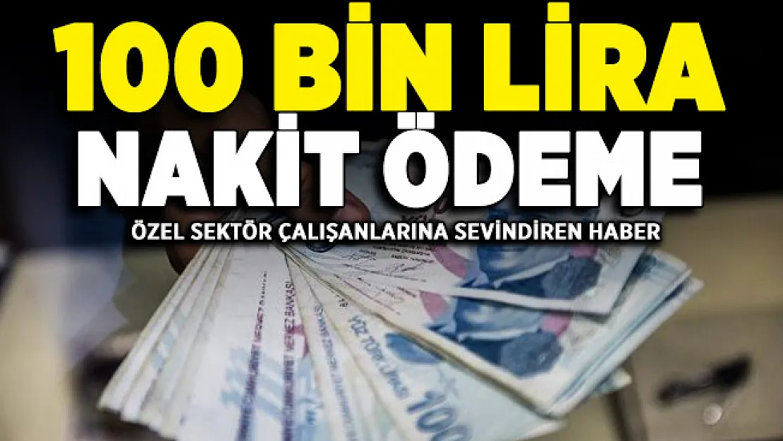 Özel sektör çalışanlarına özel 100 bin liraya kadar destek