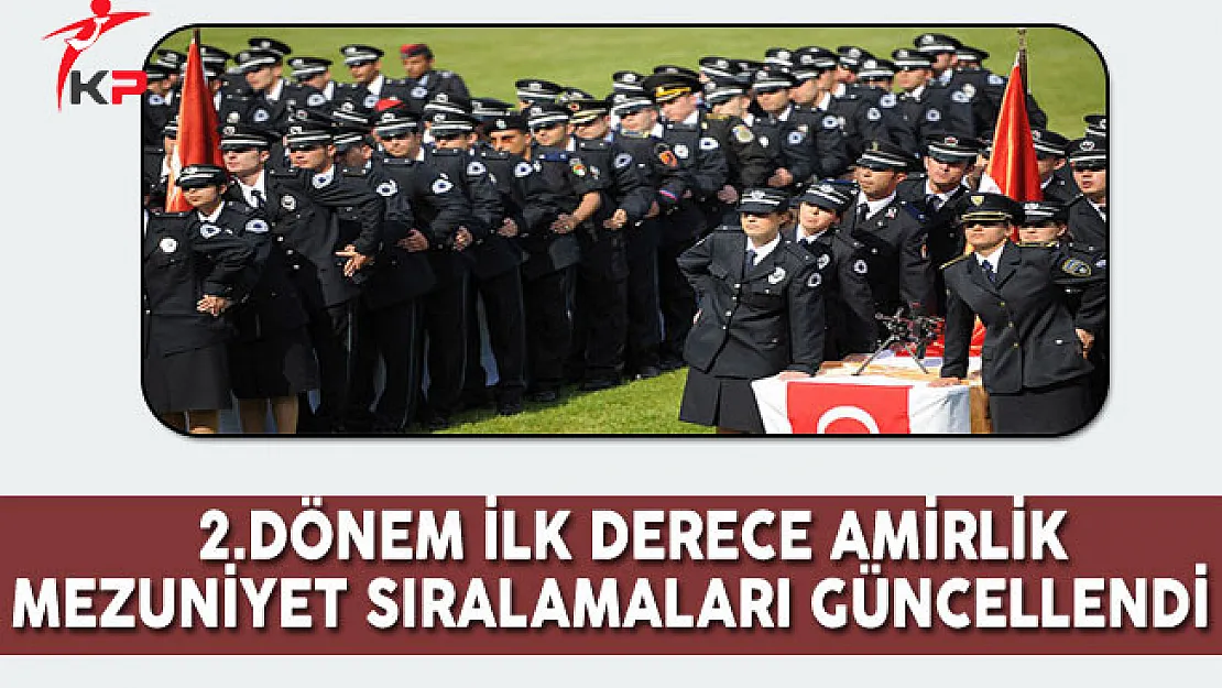PAEM 2.Dönem İlk Derece Amirlik Mezuniyet Sıralamaları Güncellendi
