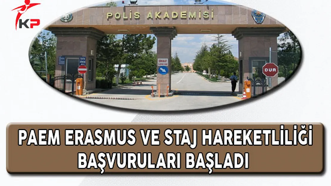 PAEM Erasmus ve Staj Hareketliliği Başvuruları Başladı