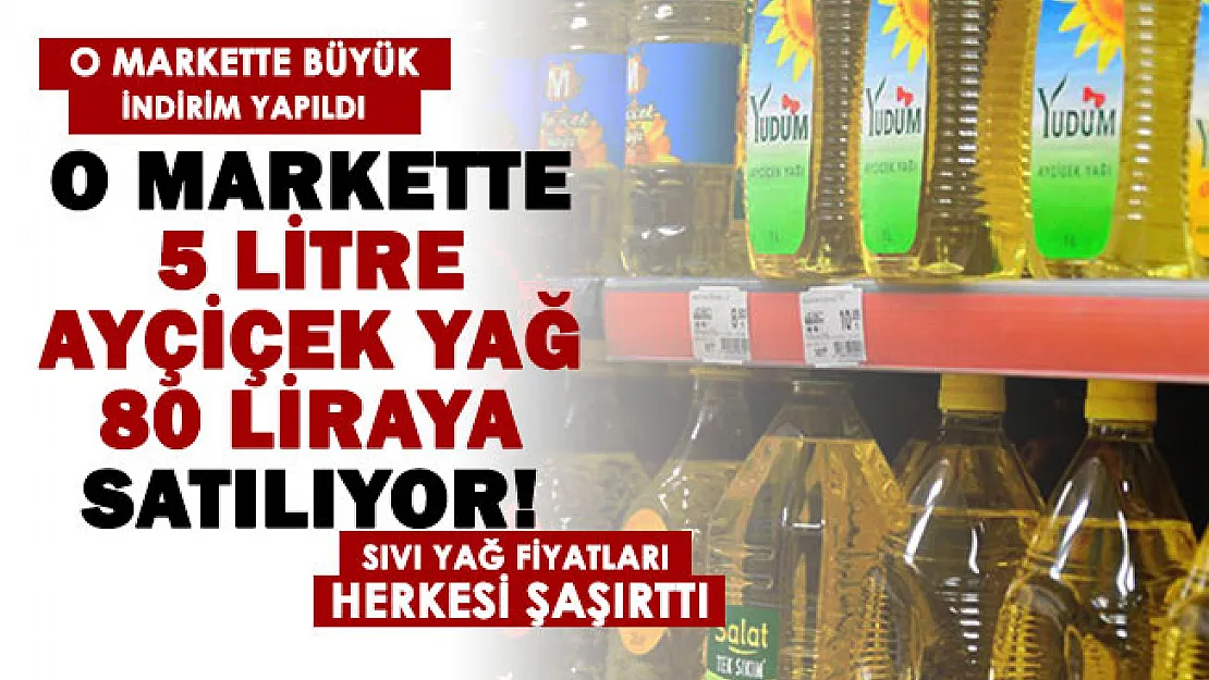 Parası olan vatandaşlar şimdiden alsın: Kota sınırı yok! O markette sıvı yağ fiyatlarında büyük indirim yapıldı: 5 litre ayçiçek yağı 80 liraya satılıyor