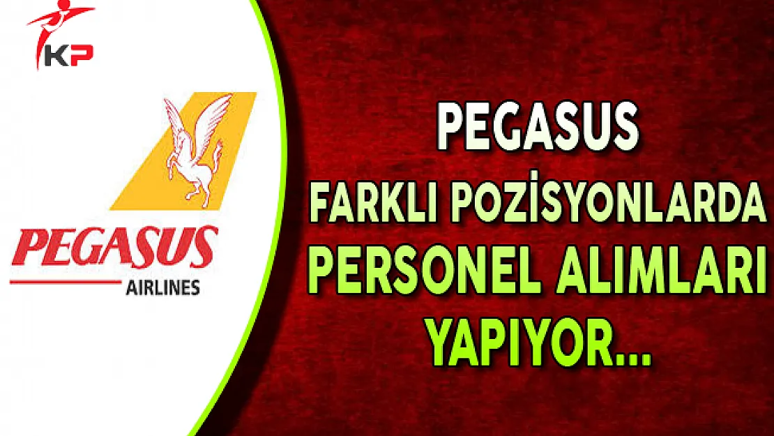 Pegasus Farklı Pozisyonlarda Görevlendirilecek Personel Alıyor