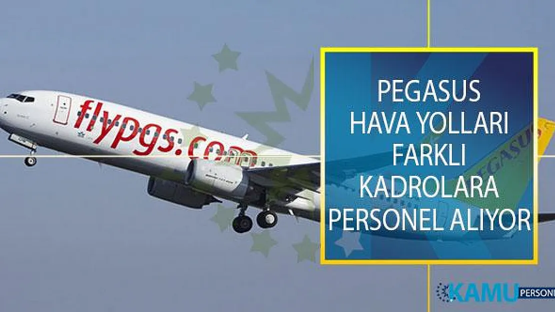 Pegasus Hava Yolları Farklı Kadrolarda İstihdam Etmek Üzere Yeni Personel Alımı Yapıyor!