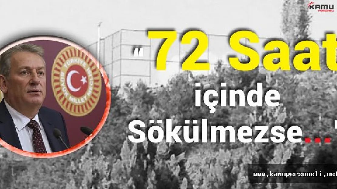 Pekşen:" Anıtkabir'deki Halı Saha 72 Saat İçerisinde Sökülmezse CHP'liler Gereğini Yapacaktır"