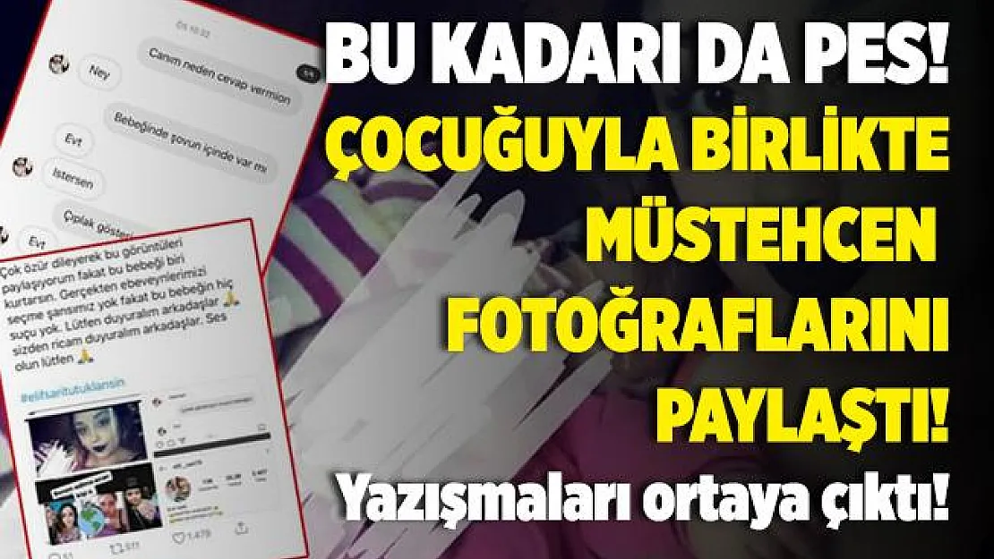Pes dedirtti! Çocuğuyla birlikte uygunsuz fotoğraflarını paylaştı! Sosyal medya ayağa kalktı!