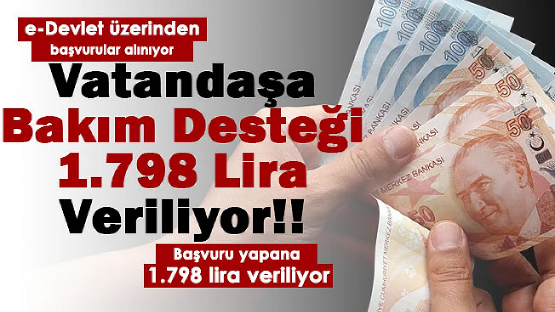 Peş peşe gelen zamlardan sonra ihtiyaçlar arttı: Vatandaşa bakım desteği veriliyor! e-Devletten başvuru yapana 1798 lira veriliyor