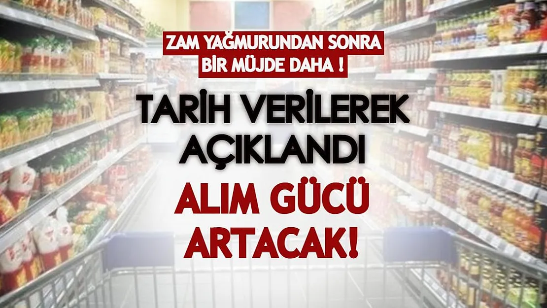 Peş peşe yağan zamlar vatandaşın belini bükmüştü! Tarih vererek açıkladı: Alım gücü artacak!