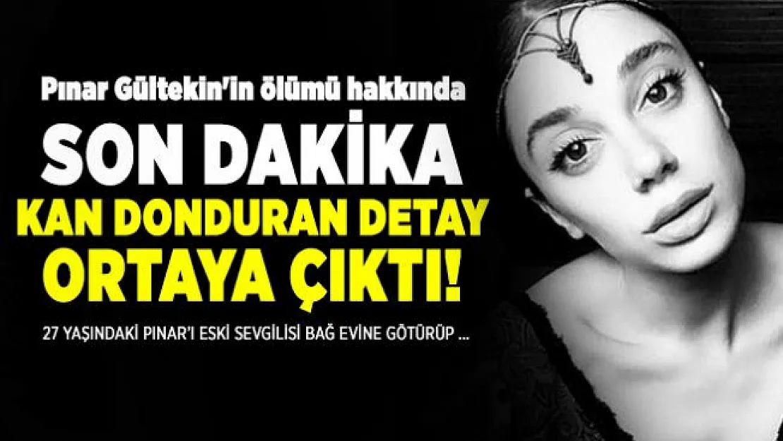 Pınar Gültekin ölümü hakkında son dakika kan donduran detay ortaya çıktı!