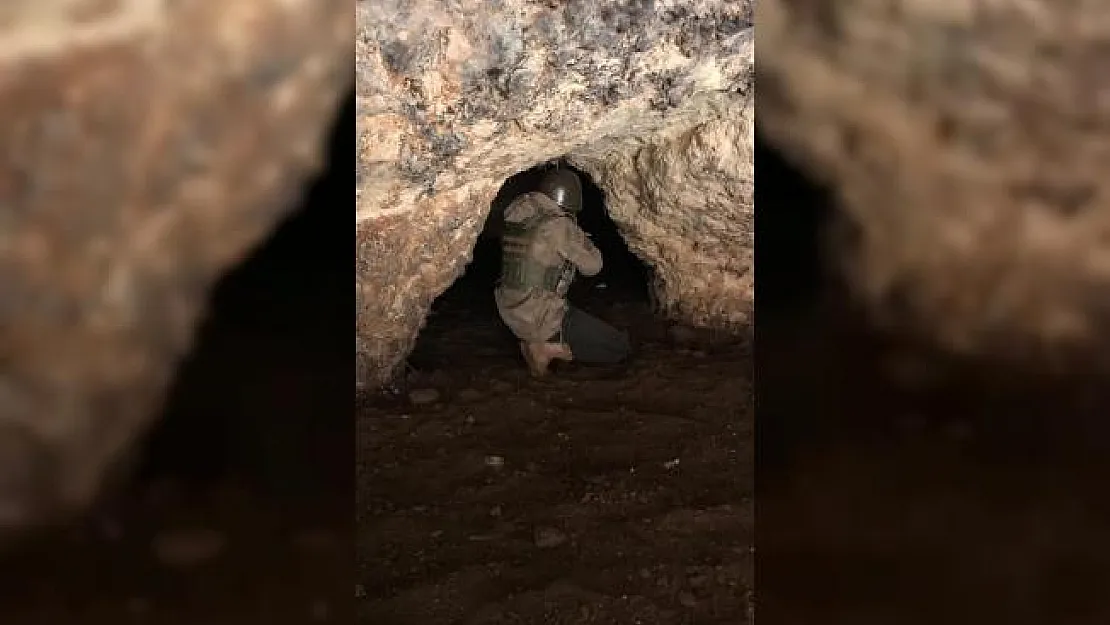 PKK'lıların kullandığı mağaralar kullanılamaz hale getirildi