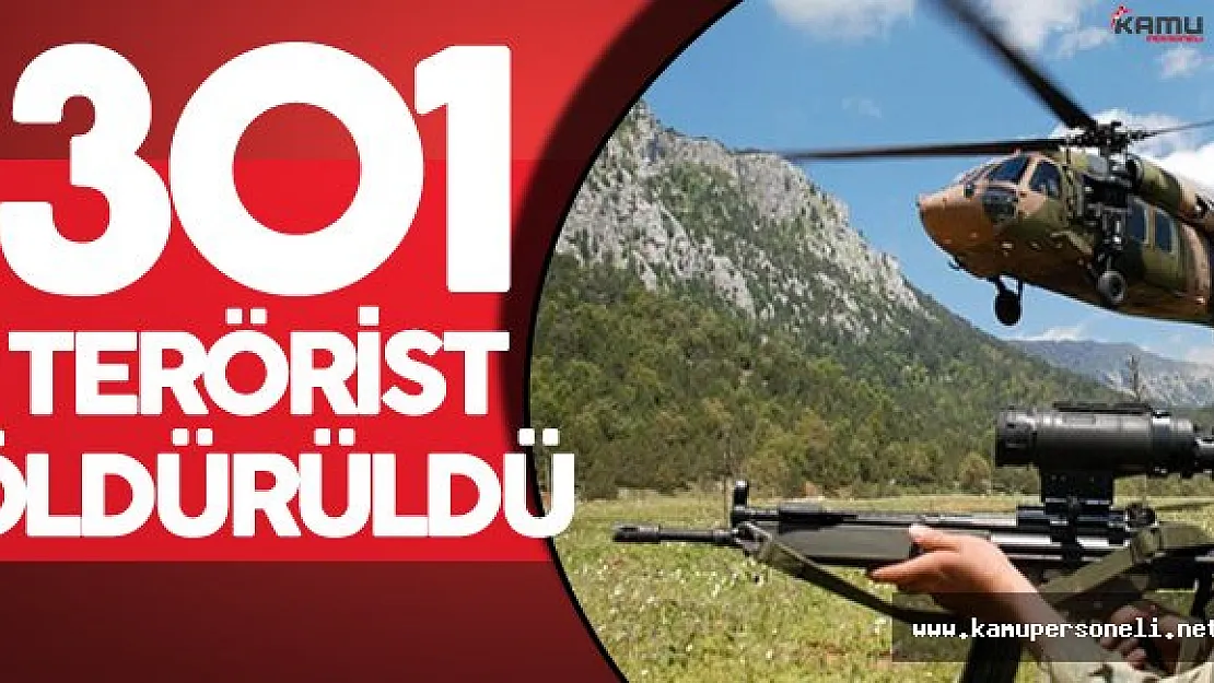 PKK'ya Yönelik Operasyonlar Sürüyor ! 301 Bölücü Terörist Öldürüldü