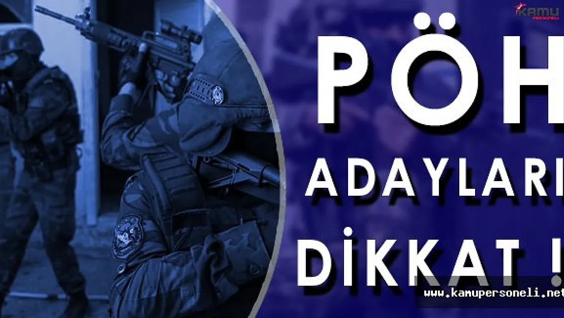 PÖH Adayları Dikkat! Sağlık Testleriyle İlgili Önemli Bilgilendirme