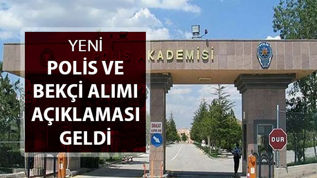 Polis Akademisi Başkanı Yılmaz Çolak'tan Bekçi ve Polis Alımı Açıklaması
