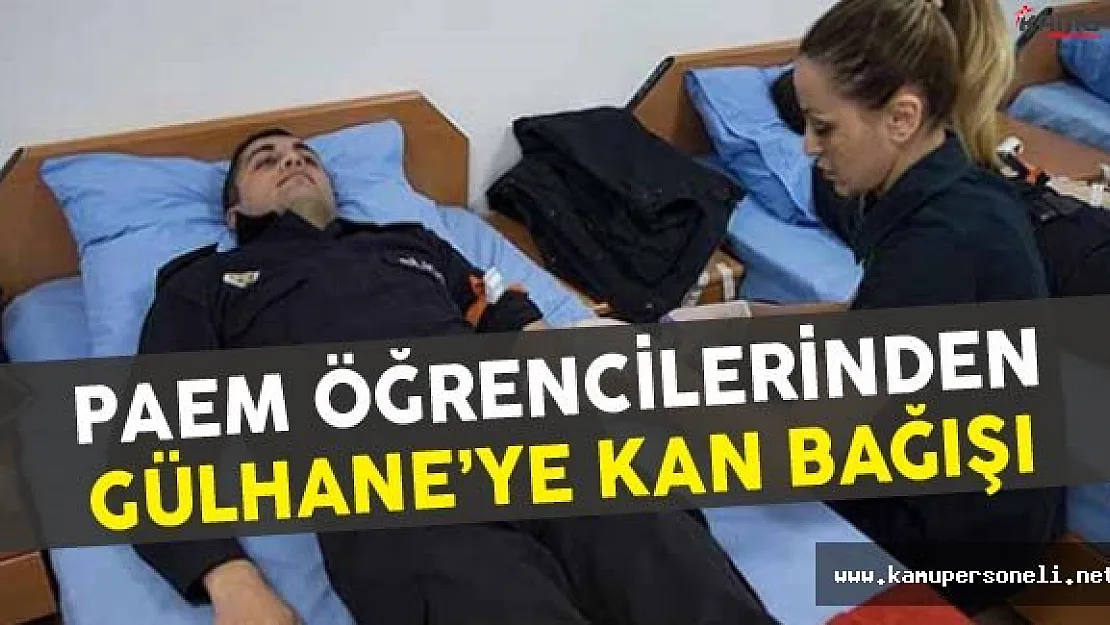 Polis Amirleri Eğitim Merkezi (PAEM) Öğrencileri Kan Bağışında Bulundu